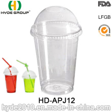 12 унций прозрачный стакан одноразовый Пэт, одноразовые чашки с крышкой